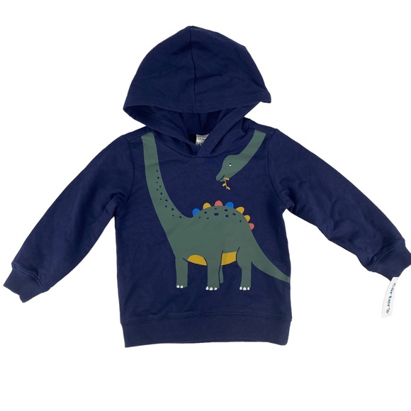 NWT Carters Dino Matching Hoodie Set - Size 24M - Picture 2 of 5